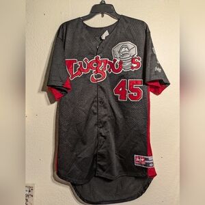 Rawlings Black and Red Baseball Jersey Lugnuts Size Xl